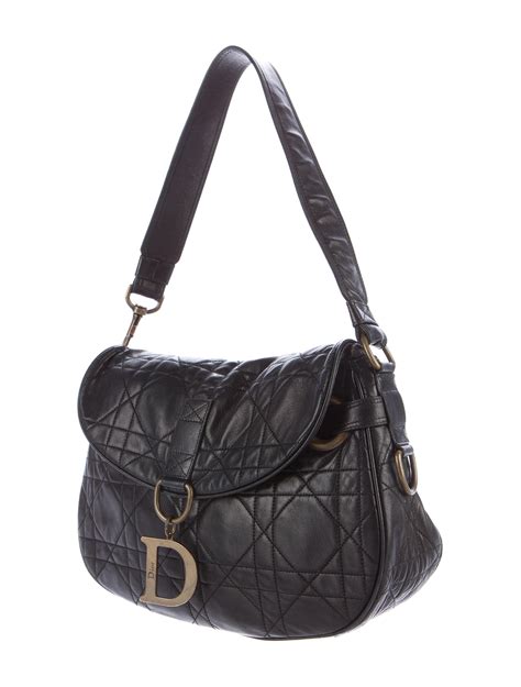 christian dior cannage shoulder bag